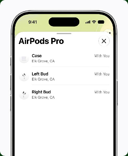 Lokalizacja AirPods