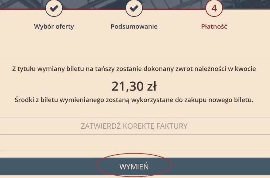 Regulamin zakupu biletów